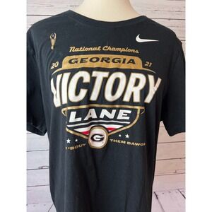 Georgia Bulldogs National Champions Nike T-Shirt Locker Room Tee Shirt Large‎